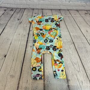 Posh Peanut Monster Truck Ice Cream Bamboo Romper